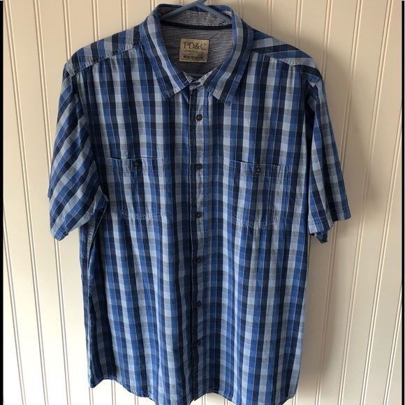 PD&C Other - PD & C blue and white plaid shirt